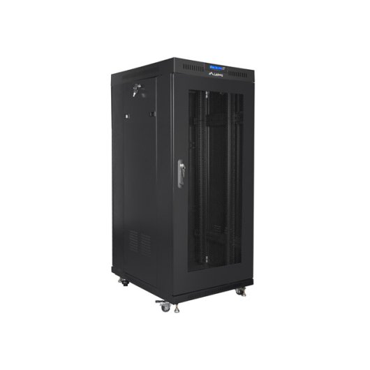 Rack-Schrank Lanberg FF01-8015-23BL 15U, 1200 kg, LCD Anzeige, Lüfter Rack-Schrank Lanberg FF01-8015-23BL 15U, 1200 kg, LCD Anzeige, Lüfter
