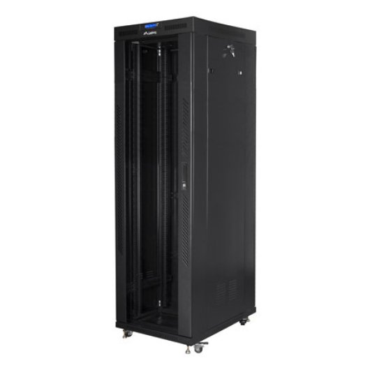Rack Lanberg FF01-8842-12BL 42U 1200kg LCD IP20 Ventilación 800x800x2122mm Autoinstalable