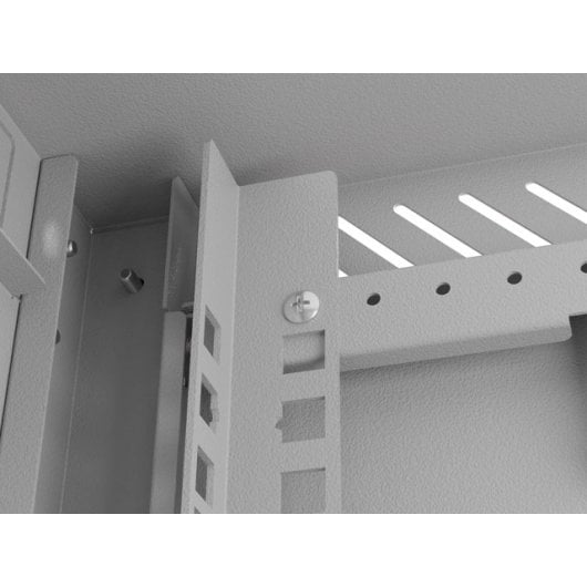 Bastidor de pared Lanberg WF11-3309-10S 9U 30kg Cristal Templado Gris IP20 Rieles Gestión de cables