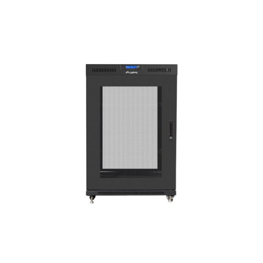 Armadio LANBERG FF01-8022-23BL Nero 22U 1200kg con Serratura e RUOTEArmadio LANBERG FF01-8022-23BL Nero 22U 1200kg con Serratura e RUOTE