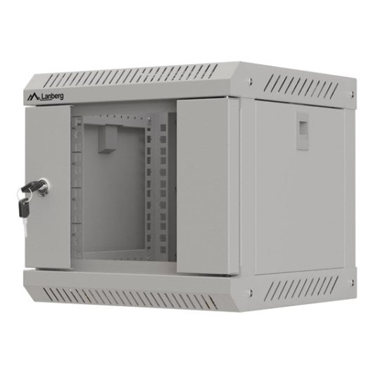 Bastidor de pared Lanberg WF11-3304-10S 10" 4U 30kg vidrio templado gris IP20 montaje propio