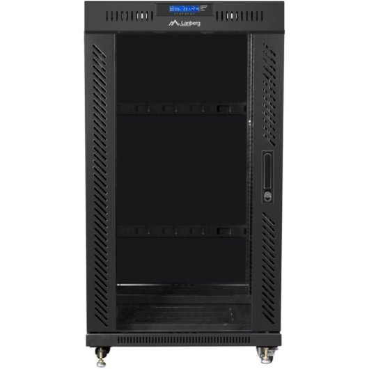 Schrank Lanberg FF01-6622-12BL 19" 22U Temperglas schwarz SchrankLanbergFF01-6622-12BL 19" 22U Temperglas schwarz