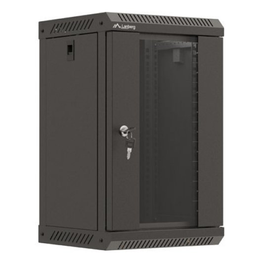 Bastidor de pared Lanberg WF11-3309-10B 9U 10" Vidrio Templado Negro IP20 30kg