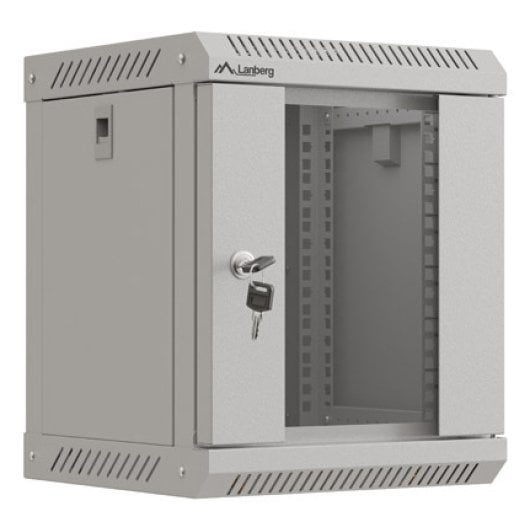 Bastidor de pared Lanberg WF11-3306-10S 6U 10" Gris Cristal Templado IP20 30kg