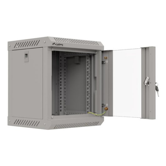 Bastidor de pared Lanberg WF11-3306-10S 6U 10" Gris Cristal Templado IP20 30kg