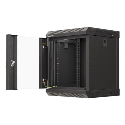 Wandrack Lanberg WF11-3306-10B 6U 30 kg Tastatursperre Kabelmanagement Wandrack
