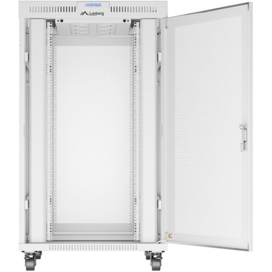 Armario rack 19" Lanberg FF01-8027-23SL 27U 1000x800mm IP20 Gris LCD Termostato