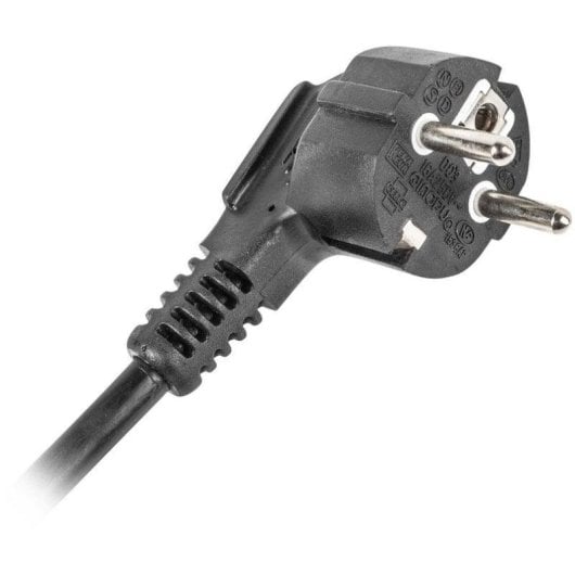 Régua de tomadas Lanberg PDU-07F-0200-BK 7 tomadas com proteção e interruptor horizontal 1U alumínio