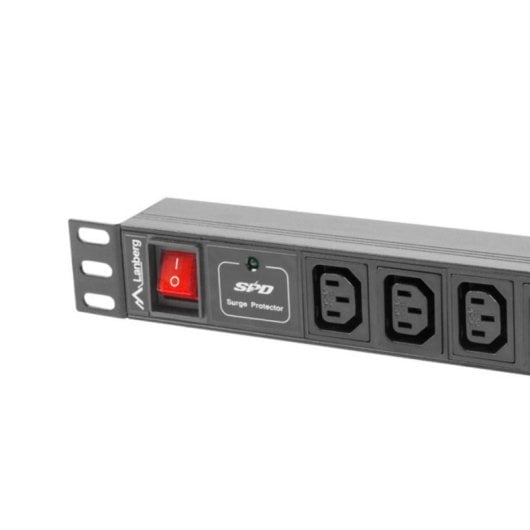 Multiprise Lanberg PDU-10I-0200-IEC-BK 10 prises C13 Protection Interrupteur LED 1U