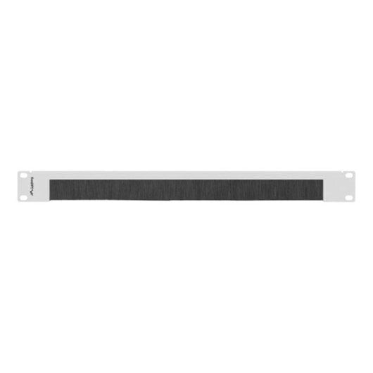 Pannello passacavi con spazzola Lanberg AK-1103-S 19" 1U Metallo Nero Grigio