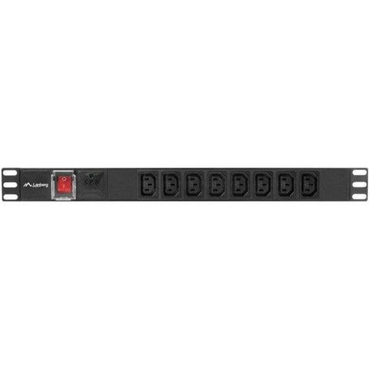 Multiprise Lanberg PDU-08I-0200-C20-BK 8 Prises C13 Protection et Interrupteur