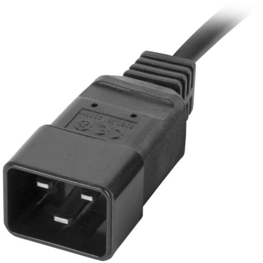 PDU Lanberg PDU-08I-0200-C20-BK 8 Saídas AC 16A Rack 1U Preto Alumínio
