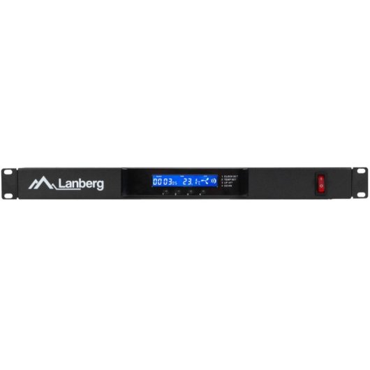 Ventilationspaneel Lanberg AK-1503-B 19" 4 Lüfter Thermostat Schwarz Ventilationspaneel Lanberg AK-1503-B 19" 4 Lüfter Thermostat Schwarz