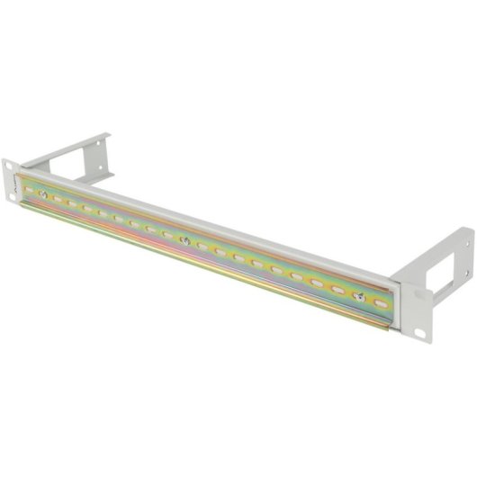Carril DIN TS-35 Lanberg AK-1801-S 19" 1U Acero Gris RAL7035 para Rack