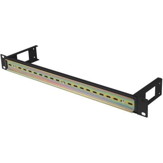 DIN Schienen Montage Lanberg AK-1801-B 19" Schwarz RAL9004 1U DIN Schiene