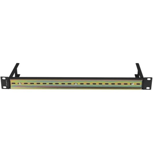 DIN Schienen Montage Lanberg AK-1801-B 19" Schwarz RAL9004 1U DIN Schiene