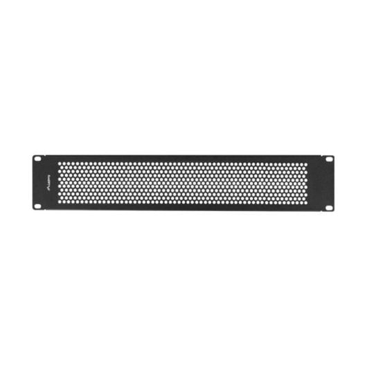 Panel ciego Lanberg AK-1412-B 2U 19" Acero Perforado Negro RAL9004 M6