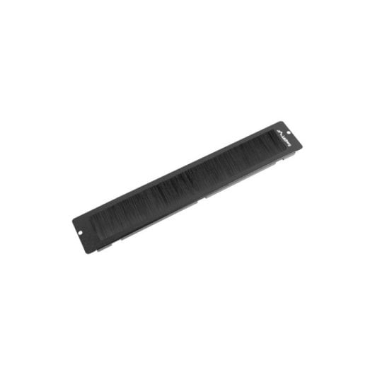 Panel pasacables con cepillo Lanberg AK-1105-B 19" Acero Negro Rack FF01/FF02