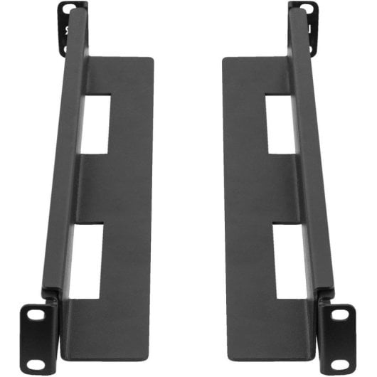 Rail Rack 1U Lanberg AK-1901-B Acero Negro 397-680mm 90kg M6 Incluidos
