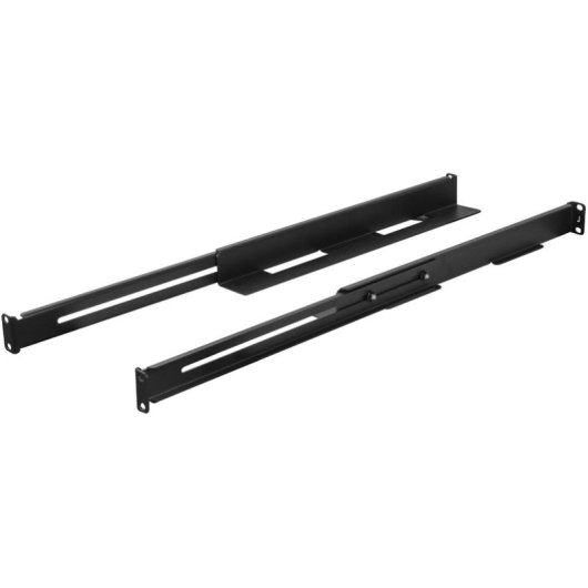 Rail Rack 1U Lanberg AK-1901-B Acero Negro 397-680mm 90kg M6 Incluidos