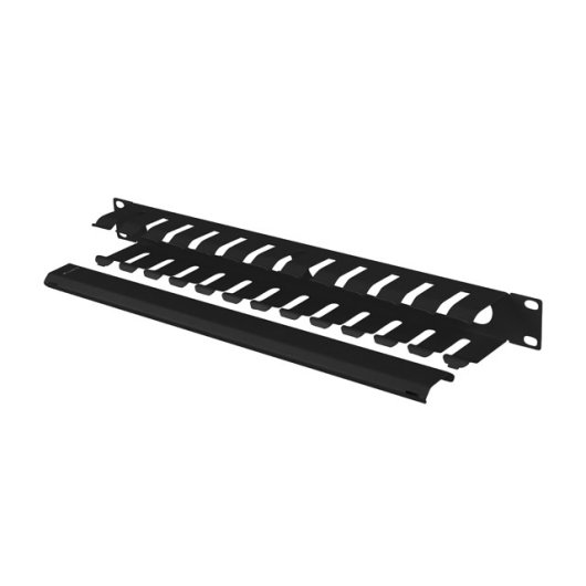 Canaleta Lanberg AK-1704-B 1U Métal Noir 482.5mm pour Rack 19"