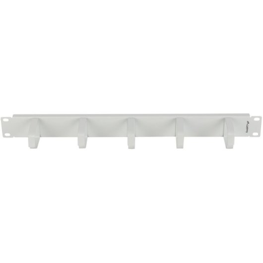 Organizador de cables Lanberg AK-1701-S 1U 19" 5 soportes Steel Gris RAL7035