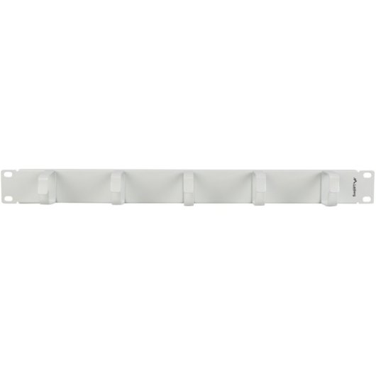 Organizador de cables Lanberg AK-1701-S 1U 19" 5 soportes Steel Gris RAL7035