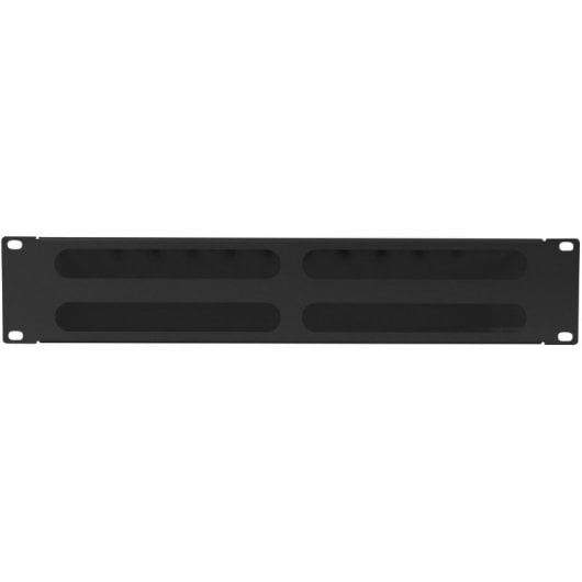 Organizador de cables Lanberg AK-1705-B 2U 19" acero negro RAL9004 incluye tornillos M6