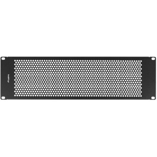Panel Ciego Perforado Lanberg AK-1413-B 3U 19" Acero Negro RAL9004 con Montaje Frontal