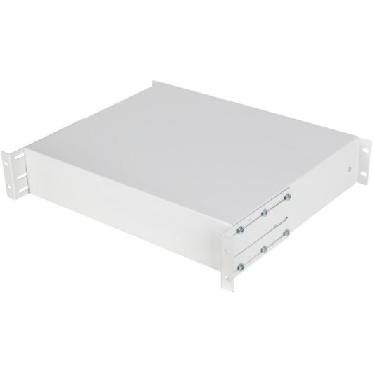 Cajón 19" Lanberg AK-2001-S Acero Gris RAL7035 2U Carga 90kg Ajustable 360-450mm