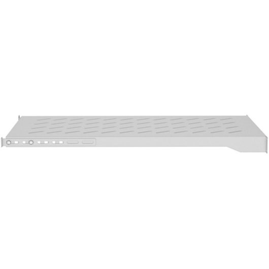 Estante 1U Lanberg AK-1010-S para armario rack 19" 700mm 25kg gris RAL7035