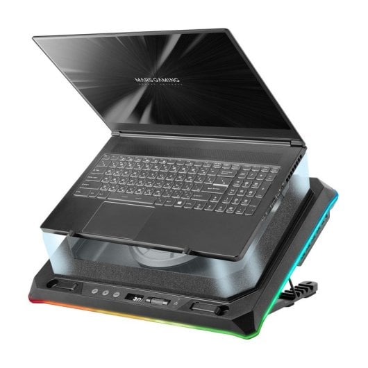 Mars Gaming MNBC-Ultra Cooling Base e Suporte para Portáteis até 18" RGB 5 Posições Preto