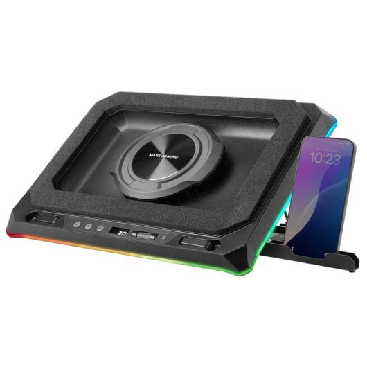 Mars Gaming MNBC-Ultra Cooling Base e Suporte para Portáteis até 18" RGB 5 Posições Preto