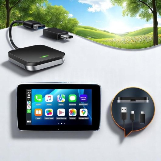 Mini Car Play Box Inalambrico Para Automoviles, Wifi, Con Youtube Y Netflix | Producto Genérico | Karawan