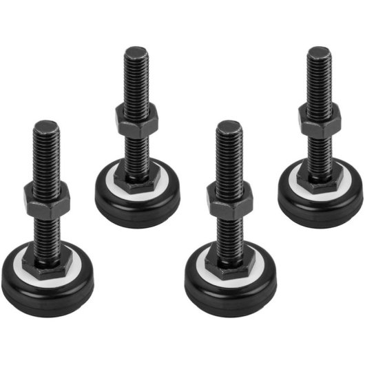 Pies para rack Lanberg AK-1602-B M10 ABS Metal Negro RAL9004 60kg Pack 4