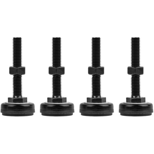 Pies para rack Lanberg AK-1602-B M10 ABS Metal Negro RAL9004 60kg Pack 4