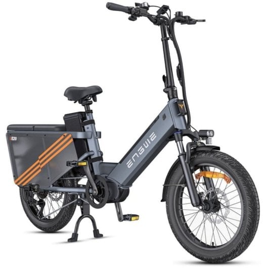 Vélo électrique ENGWE LE20 250 W 48 V 19,2 Ah avec freins hydrauliques et application Gris