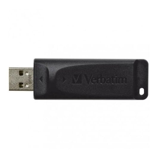Memoria USB Verbatim Slider 32GB USB 2.0 Negro mecanismo retráctil