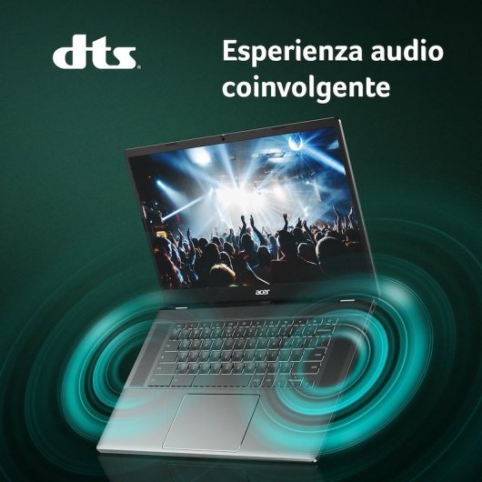 Acer Chromebook Plus 515 CB515-2H-34ZU Intel Core i3-1215U 8GB 256GB SSD 15.6" IPS Teclado Italiano