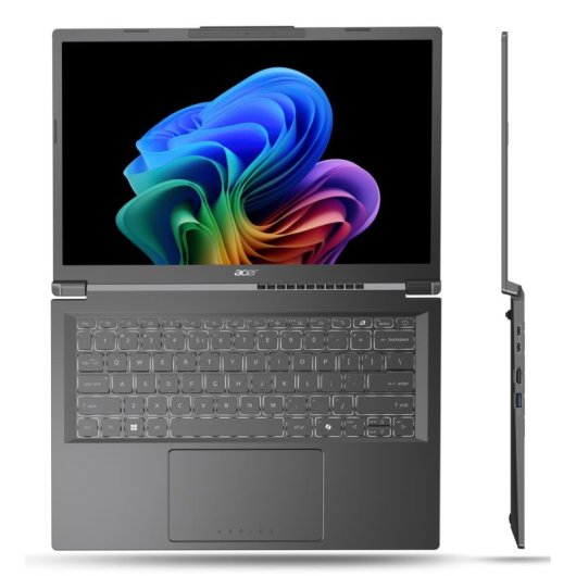 Portátil Acer Aspire 14 AI A14-52M-740X Intel Core Ultra 7 16GB 512GB SSD 14" OLED