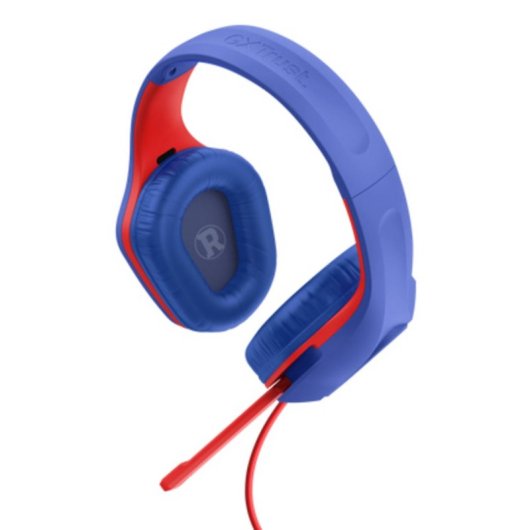 Auriculares Trust GXT 415SM Zirox Kabelgebundenes Gaming Headset 20-20000 Hz Blau Rot
