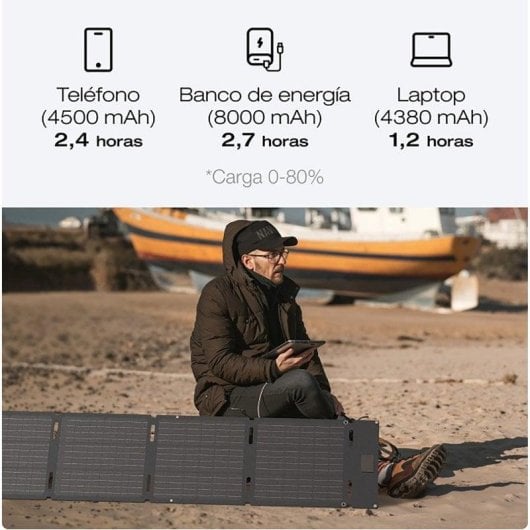 Station d’énergie EcoFlow WAVE 3 6100 BTU 2 ports AC Batterie intégrée Contrôle Wi-Fi et Bluetooth Chauffage et Refroidissement Monobloc Portable