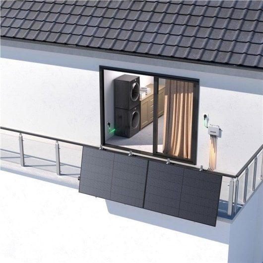 Micro-onduleur EcoFlow Stream 2 MPPT 800W Connectivité Wi-Fi IP67 Surveillance intelligente