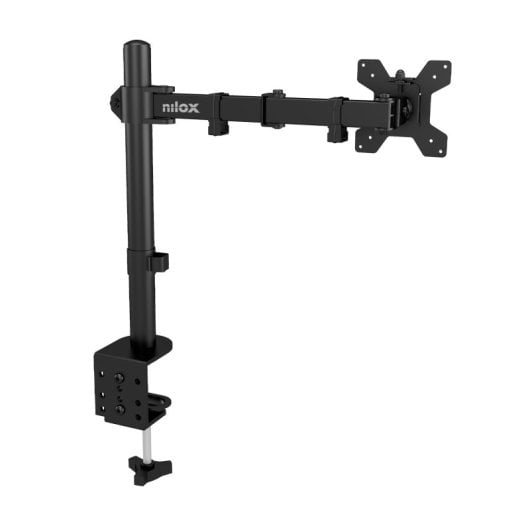 Nilox Soporte de Brazo para un Monitor de hasta 32" Max 8Kg VESA 100x100/75x75 Negro