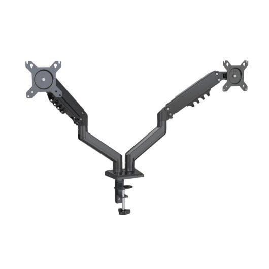 Nilox Soporte de Brazo Artículo de 2 Monitores de 15" a 32" Max 9Kg VESA 100x100/75x75 Negro