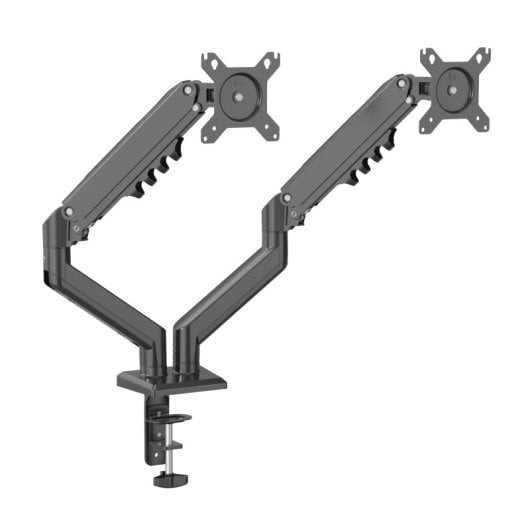 Nilox Soporte de Brazo Artículo de 2 Monitores de 15" a 32" Max 9Kg VESA 100x100/75x75 Negro