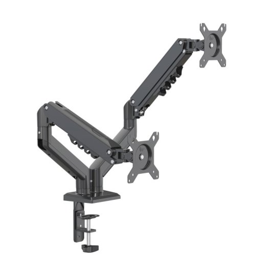 Nilox Soporte de Brazo Artículo de 2 Monitores de 15" a 32" Max 9Kg VESA 100x100/75x75 Negro