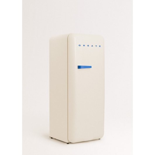 Frigorífico Create Vintage Una puerta 150cm 281L R600a Beige/Azul