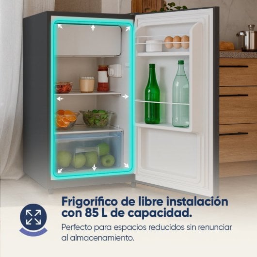 Oirigal COOL&FREEZE MINI 85 L BLACK Frigorífico Bajo Encimera 85 litros E Negro