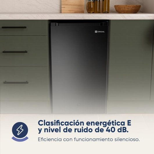 Oirigal COOL&FREEZE MINI 85 L BLACK Frigorífico Bajo Encimera 85 litros E Negro